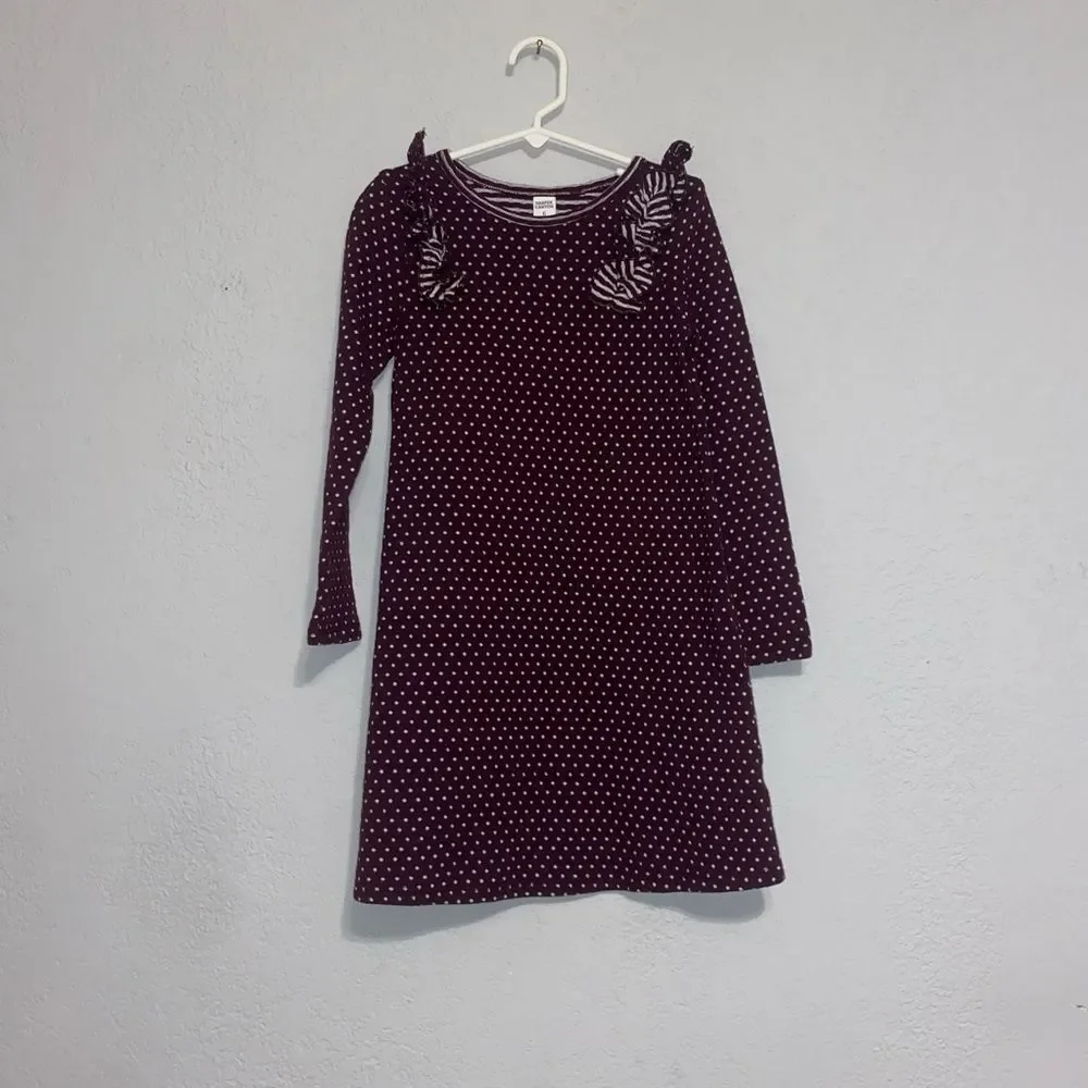 Harper Canyon Maroon Polka Dot Sweater Dress